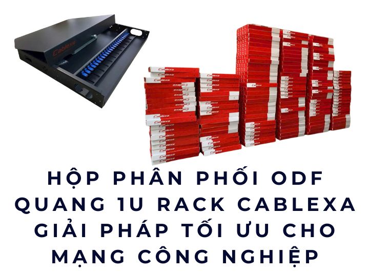 Hộp phân phối ODF quang 1U Rack Cablexa – Giải pháp tối ưu cho mạng công nghiệp