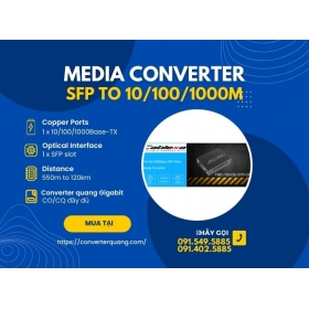  Media Converter SFP to 10/100/1000M